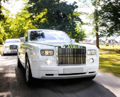 White Rolls Royce Phantom